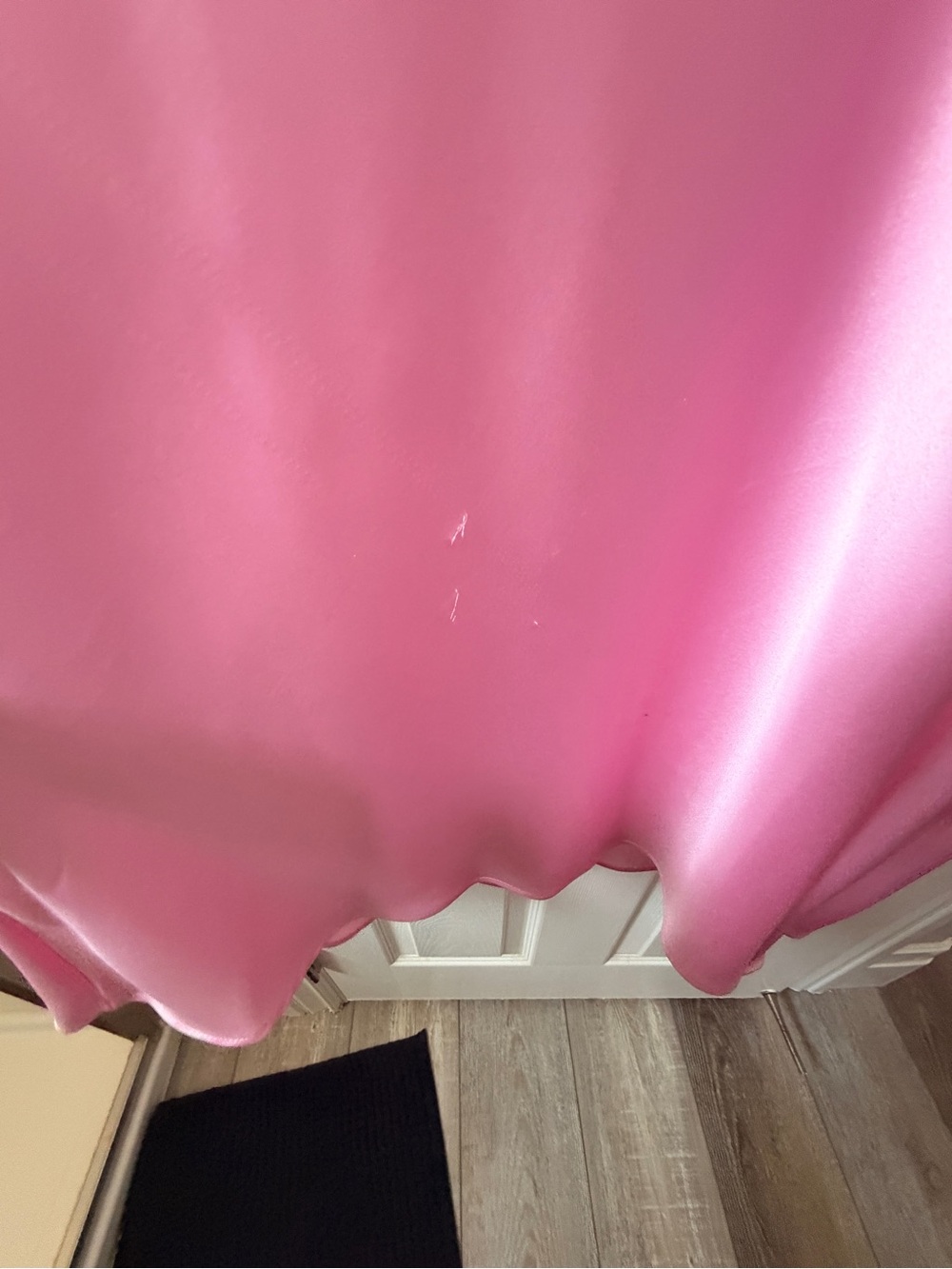 Zara Blush Pink Satin Twist-Detail Maxi Dress View 5